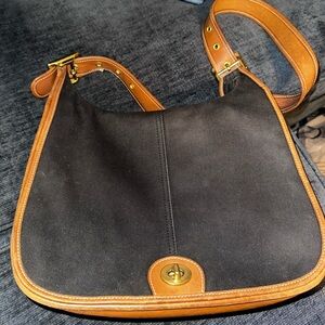 Vintage Coach 9125 Canvas Leather Bag